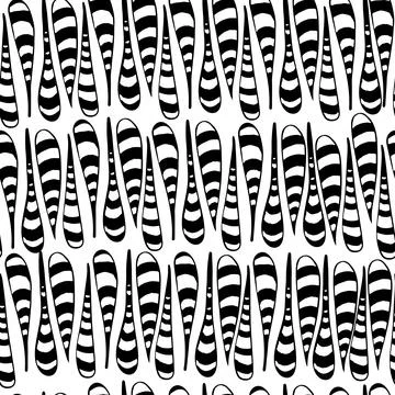 Black and white seamless pattern, background, texture from abstract elements  库存插图
