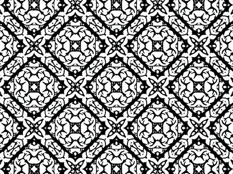 Black and white seamless pattern Stock Illustration