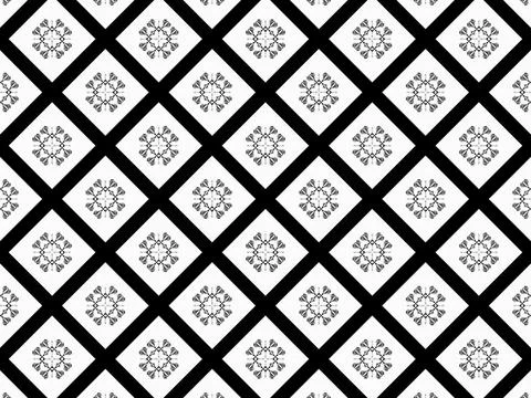 Black and white seamless pattern Stock Illustration