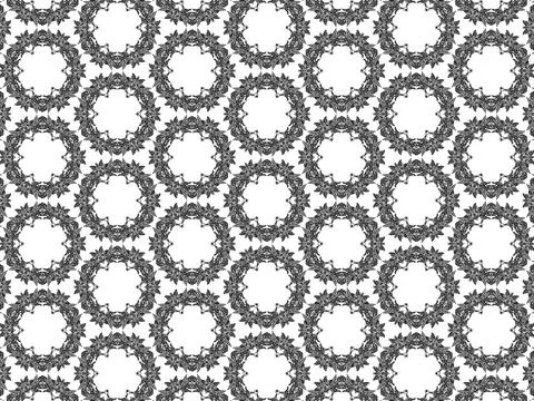 Black and white seamless pattern Stock Illustration