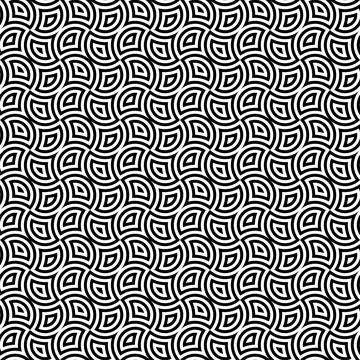 Black and White Seamless Pattern Stock Illustration