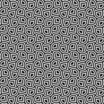 Black and White Seamless Pattern Stock Illustration