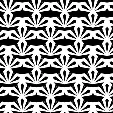 Black and white seamless pattern for wallpaper, textile, wrapping paper Illustrazione stock