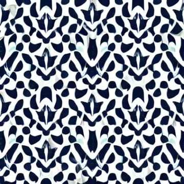 Black and white seamless pattern Stock Illustration