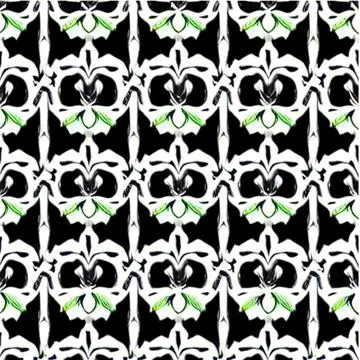 Black and white seamless pattern Stock Illustration