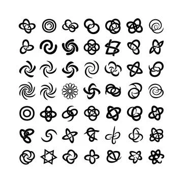 Black and white seamless pattern with floral and leaf motifs in minimalist .. Stock Illustration