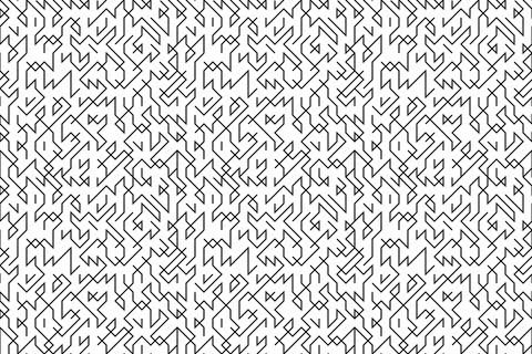 A black and white seamless patterned background with many lines Stock-Illustration