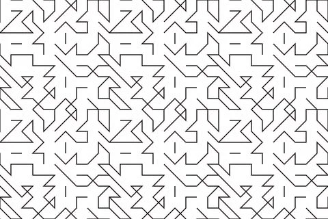 A black and white seamless patterned background with many lines Stock-Illustration