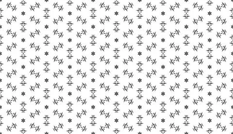 Black and white seamless repeat pattern in a small scale design. Illustrazione stock