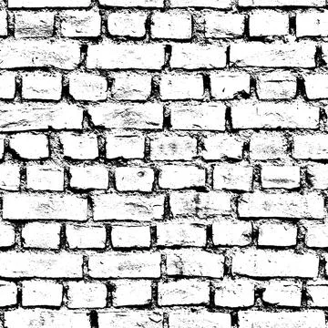 Black and white seamless texture image of red neatly arranged brick wall 스톡 사진