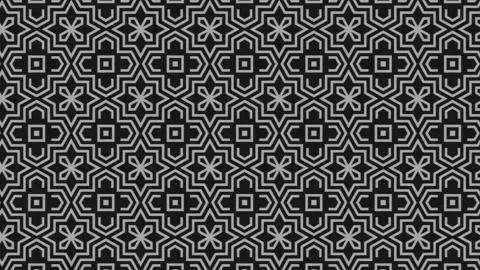 A black and white seamless tile pattern. Seamless geometric pattern in a Stock Footage 202018086