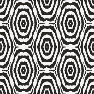 Black and white seamless vector abstract pattern Stock Illustration