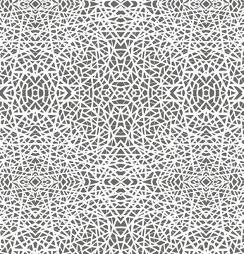 Black and white seamless vector pattern. Monochrome ornament for cover Stock Illustration