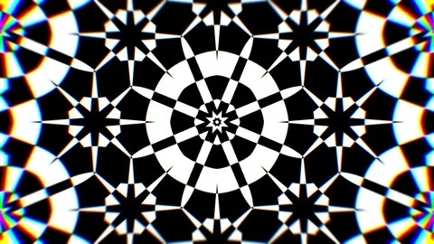 Black and White Shape Motion Art Stock-Footage 265247530