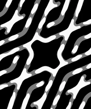 Black and White Sharp Geometric Pattern Stock Illustration
