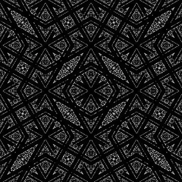 Black and White Sharp Geometric Pattern Modern geometric abstract check se... Stock Photos