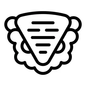 Black and white shell icon vector Stock Illustration