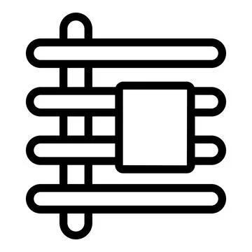 Black and white shoelace pattern illustration Stock Illustration