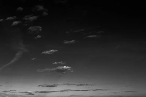 Black and white sky. Dramatic clouds. Horror. Background, banner. Horror, exp Fotos de archivo