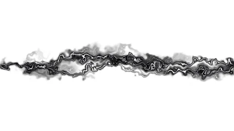 Black and white sl three lines living lighting (white background), center moving Stock Footage 64567827