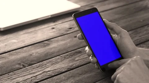 Black and white smartphone Stock Footage 63391724