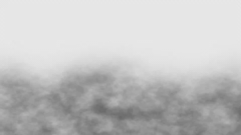 Black and White Smoke Effect Animation, Isolated Dust Motion Graphic Stock Footage 322990607