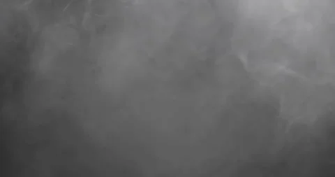 Black and white smoke explosion slowly floating through space against black Stock Footage 317636385