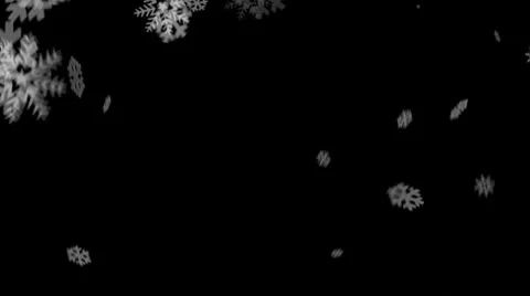 Black and white snowflake 1 Stock Footage 9645992