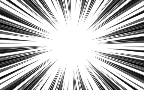 Black and white speed comic book vector texture. Illustrazione stock