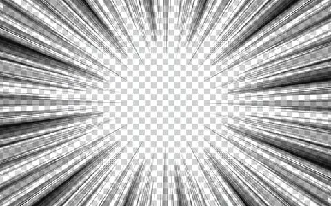 Black and white speed comic book vector texture. Stock Illustration