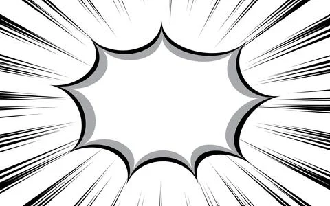 Black and white speed comic book vector texture. Stock Illustration