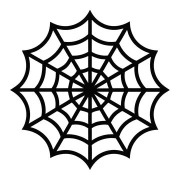 Black and White Spider Web Silhouette Vector Art Illustration 스톡 일러스트