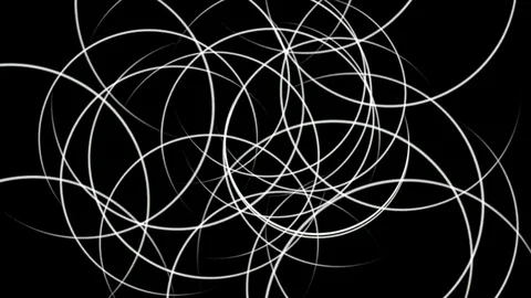Black And White Spiral Background Messy Vj Loops Stock Footage 82261444