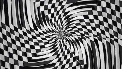 Black and white spiral pattern in geometric design Stock Footage 339372738