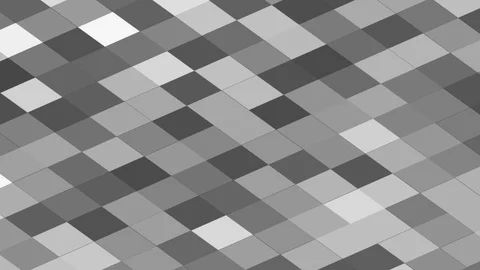Black and white square blocks checkers background. Color animation Stock Footage 100544522