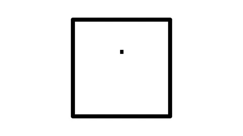 A black and white square featuring three horizontal lines across its center. Stock Footage 334931060