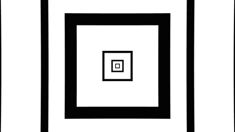 Black and white square frames in seamless looping animation Stockbeeldmateriaal 154405496