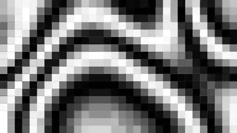 Black and white squares background, pixel art Video stock 222097911