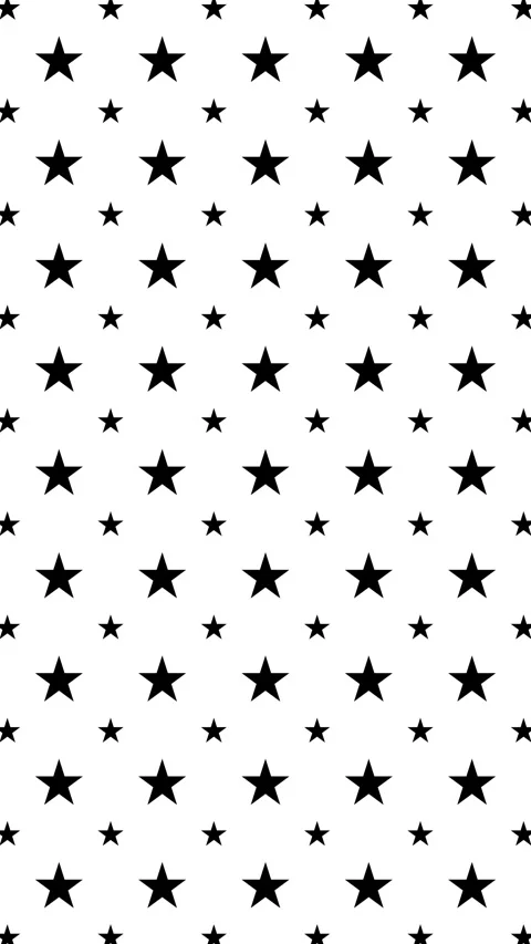 Black and white stars pattern loop background for decoration and design Stock Footage 327306666