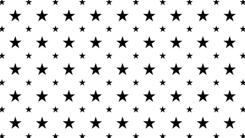 Black and white stars pattern loop background for decoration and design Stock Footage 327306676