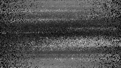 Black and white static noise lines texture television . tv screen noise glitch e Stock Footage 345818358