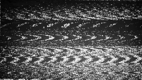 Black and White Static Overlay with Oscillating Horizontal Lines for Distor.. Stock Footage 311792896