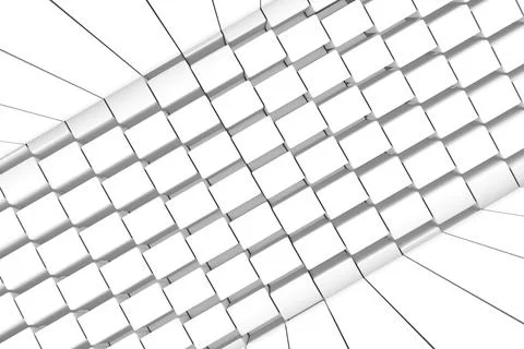 Black and white steps abstract background 3D render illustration Stock Illustration