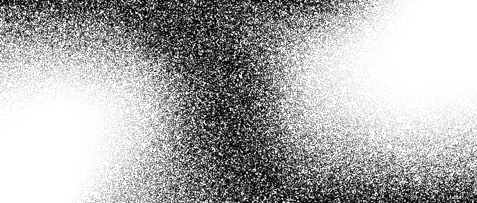 Black and white stippled gradient texture. Grunge dotted noise background 스톡 일러스트
