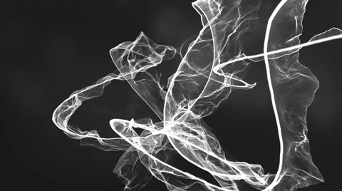 Black and White Streaks of Light Particles Stock Footage