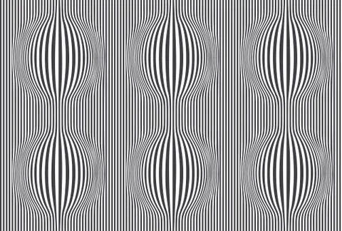 Black and white striped background. Seamless pattern with optical illusion. S Stock Illustration