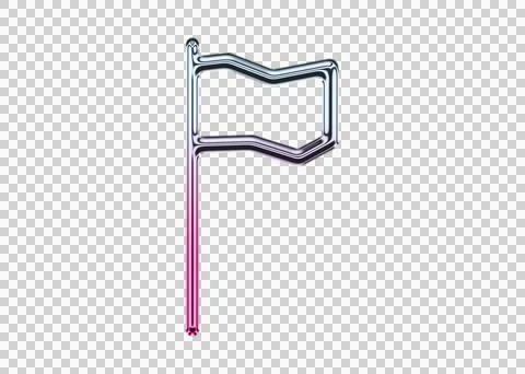 Black and white striped square gift box with pink ribbon bow topper transparent Stock Illustration