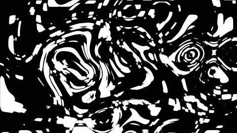 Black and white stripes. Computer generated abstract background, 3D render Stock Footage 102585848
