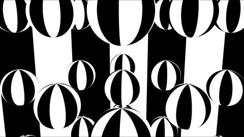 Black and white stripes. Computer generated abstract background, 3D render Illustrazione stock