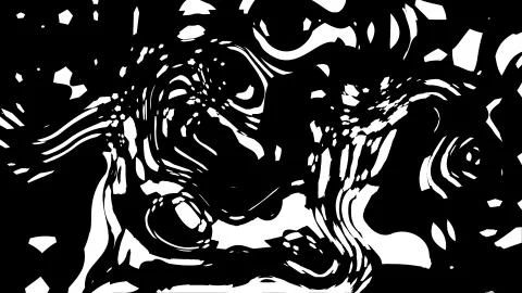 Black and white stripes. Computer generated abstract background, 3D render Stock Illustration